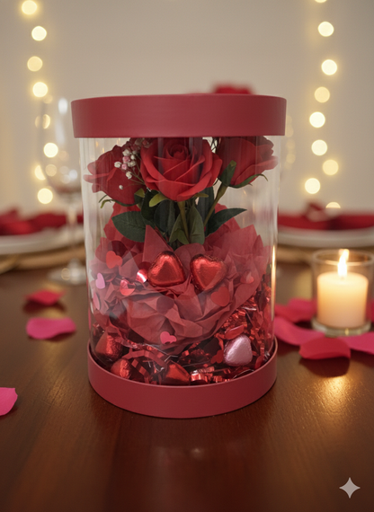 Transparent Hamper Box 10 x 10 X 10 inches
