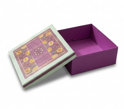 Foldable  Top Bottom Rigid Box (10" x 10" x 3.5")