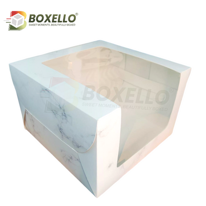 Square window Tall cake Boxes (12x12x8 )