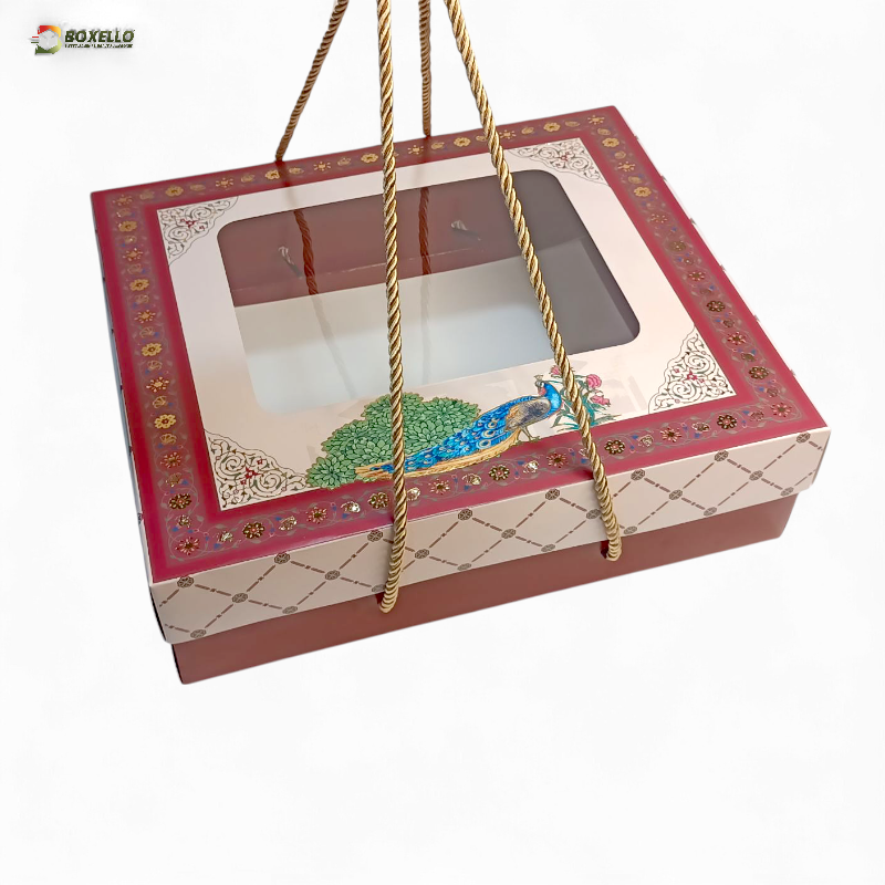 Hamper Box with Gold Foiling ( 12 x 10 x 3.5 inches )