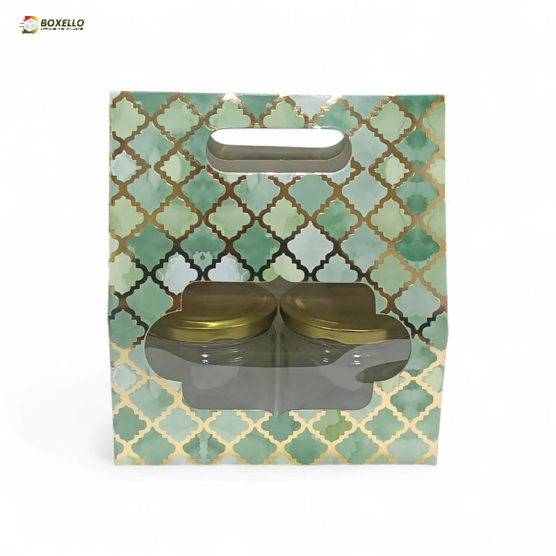 2 Salsa Jar Hamper Boxes (7"x 3.75"x8")