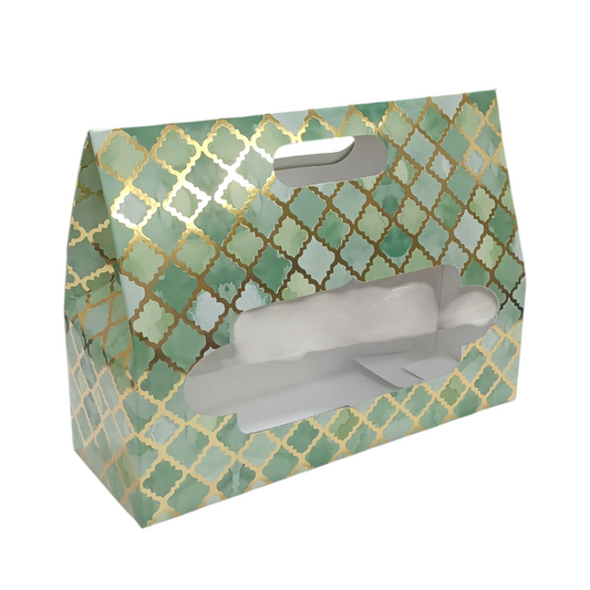 3 Jar Hamper Box with Gold foiling ( 10.5" x 3.75" X 8")