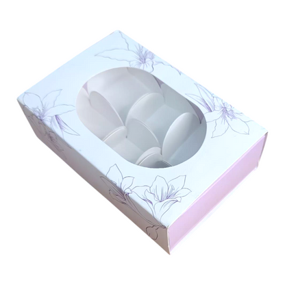 6 Pcs Chocolate Box (4.8"x3"x1.5")