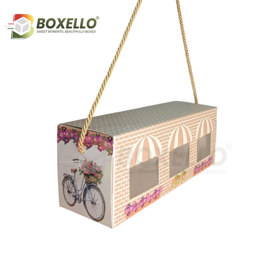 3 Jar Box (10.25"x3.5"x4")