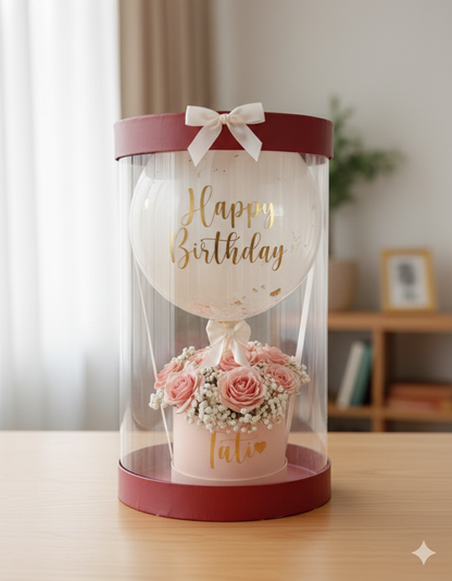 Transparent Hamper Box 10 x 10 X 10 inches