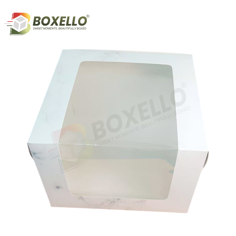 Square window Tall cake Boxes (12x12x8 )