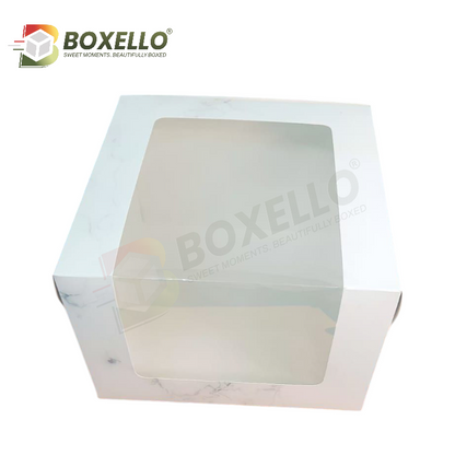 Square window Tall cake Boxes (12x12x8 )