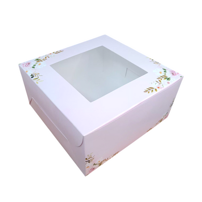 Square Window Cake Box ( 10x10x5 )