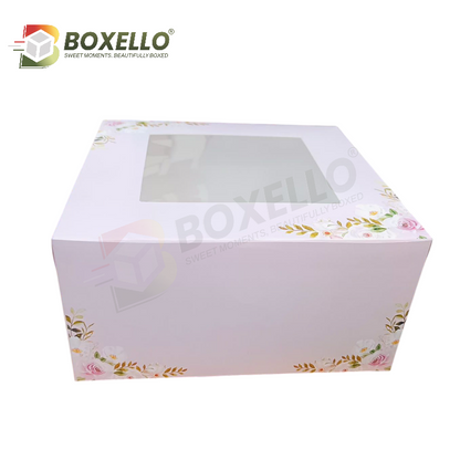 Square Window Cake Box ( 10x10x5 )