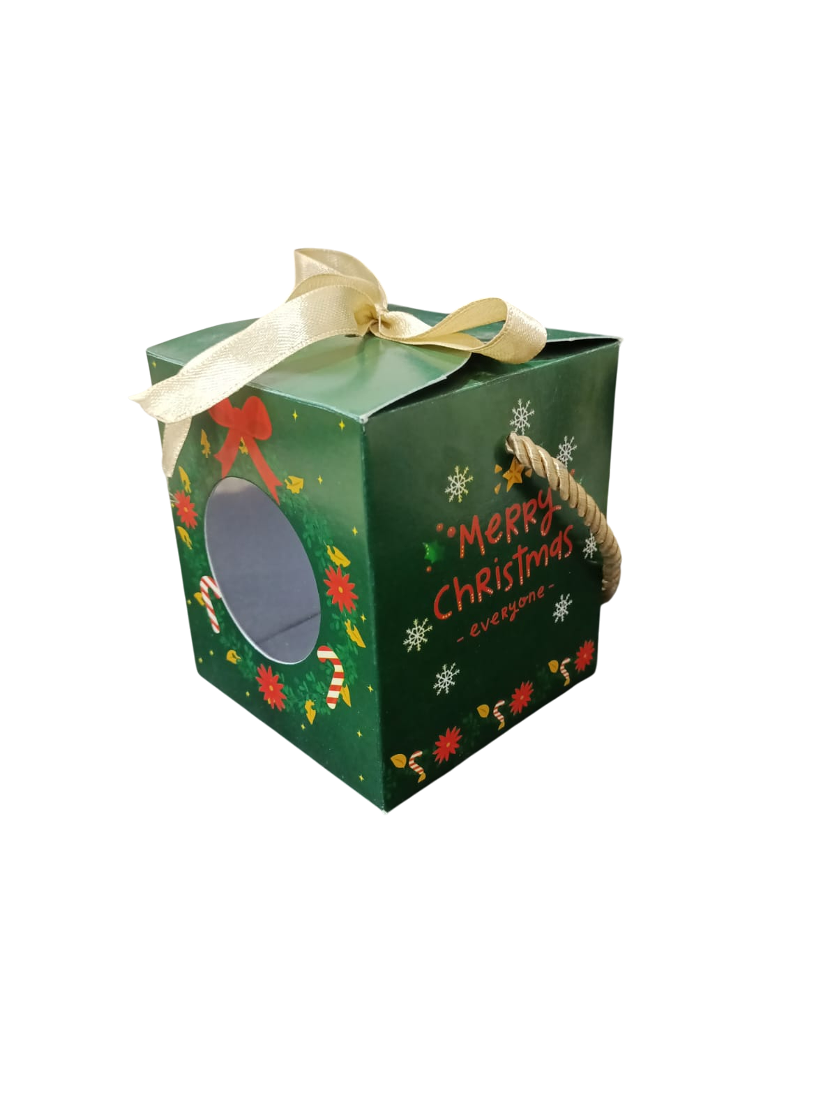 Santa Cupcake & Jar box ( 3.5"x3.5"x4")