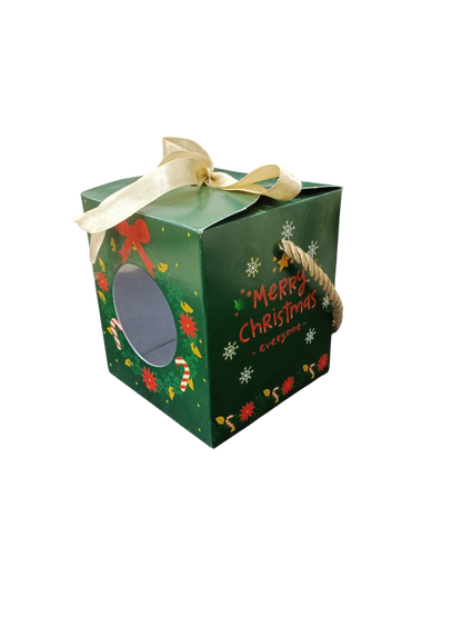 Santa Cupcake & Jar box ( 3.5"x3.5"x4")