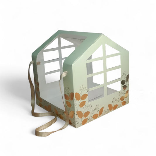 Hut Shape Hamper Box with Gold Foiling (10"x10"x8")