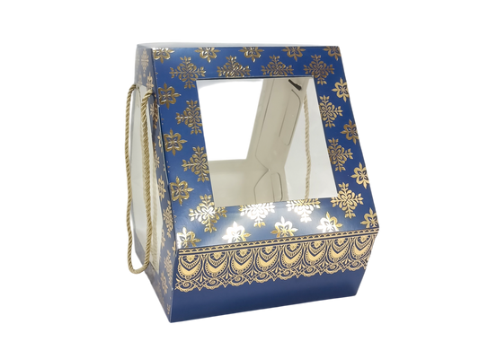 Hexagon Hamper with Gold Foiling ( 8.5" x8.5" x 11.5")