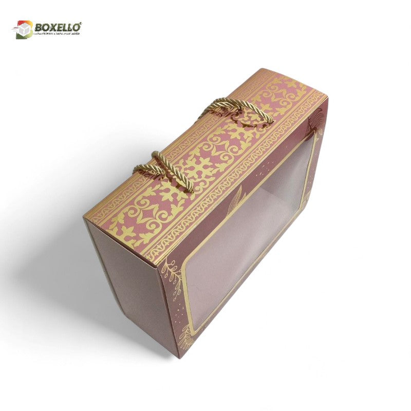 3 Cookie Jars Box with Gold Foiling ( 10" x 3.5" x 7" )