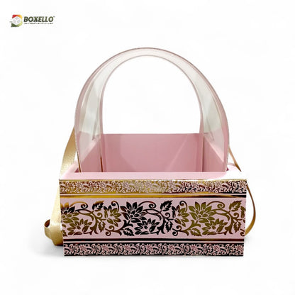 Dome Shape Hamper Box with Gold Foiling (  10"x7"x8.5" )