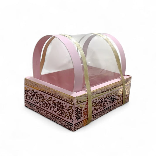 Dome Shape Hamper Box with Gold Foiling (  10"x7"x8.5" )