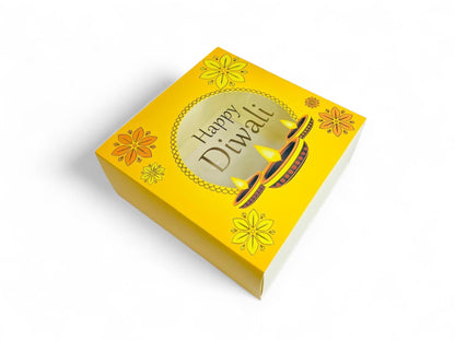 Diwali Hamper Box with Gold Foiling (7"x7"x3.5")