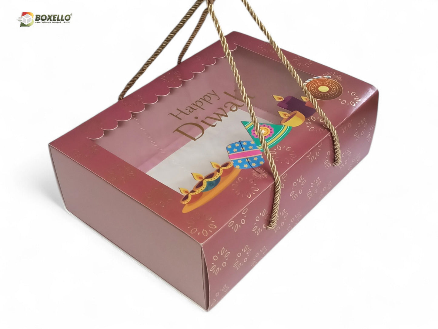 Diwali Hamper Box with Gold Foiling ( 10"x 7"x 3.5")