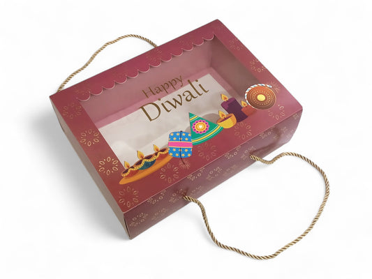 Diwali Hamper Box with Gold Foiling ( 10"x 7"x 3.5")