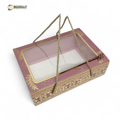 Rose Gold Hamper Box with Dori ( Gold Foiling ) 10" x 7" x 3.5"